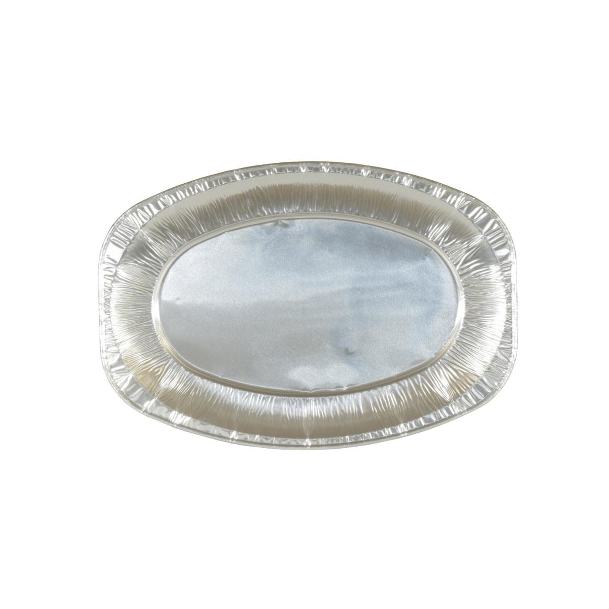 *Alu-Party-Platte  klein, 350 x 245 mm, oval, Einweggeschirr