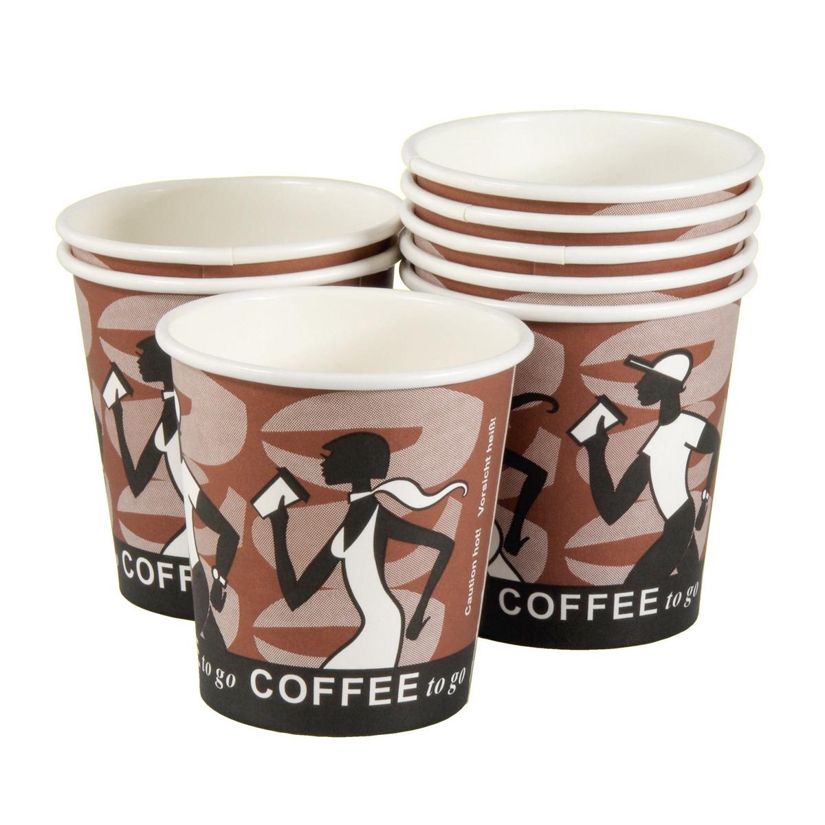 *Kaffeebecher US-Coffee-Cup  6oz/150 ml, "Coffee Crabber", d=77 mm | 50 Stück