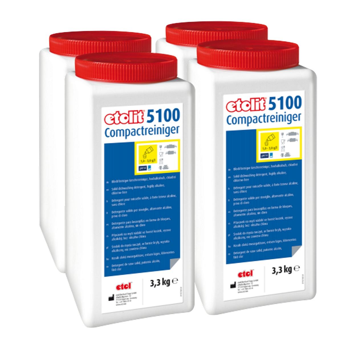 etolit Compactreiniger 5100 | 4 Dosen á 3,3 Kg 
