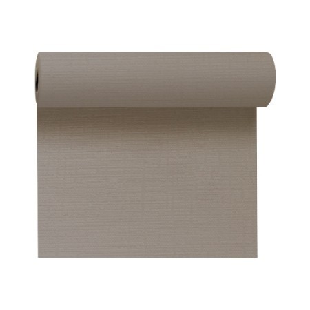 Duni Tischläufer Evolin® 0,41 x 24 m | Tete-á-Tete Motiv Greige
