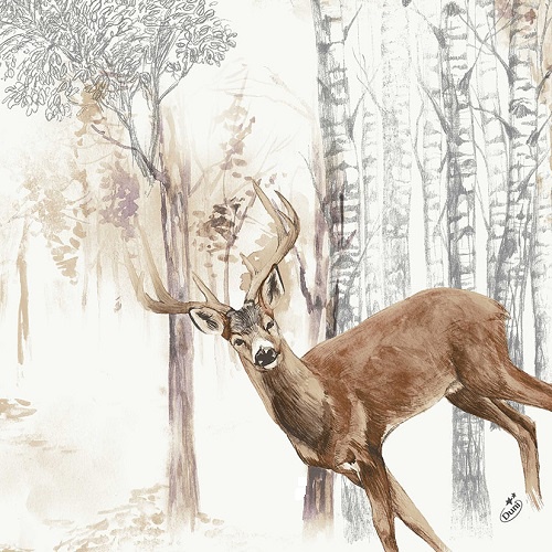 Dunilin Servietten 40 x 40 cm, 50 Stück/Pack | mit Motiv Jagdsaison 