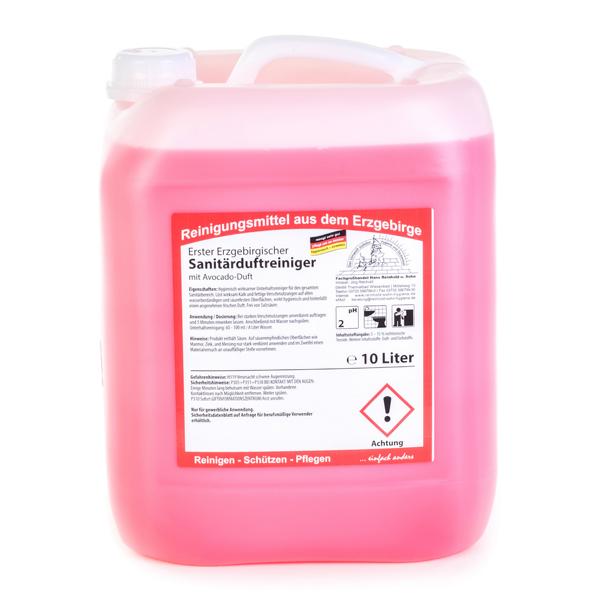 Erster Erzgebirgischer Sanitärduftreiniger, mit Avocado-Duft | 10 Liter 
