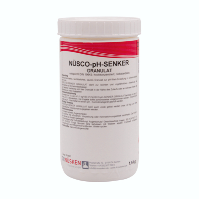 Nüsco-pH-Senker Granulat, pH-Wert-Regulierung | 1,5 kg 