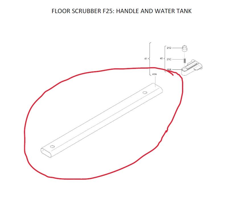 Zubehör/Ersatzeil: Griffstange mit Loch 
