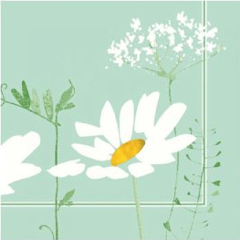 Dunilin Servietten 40 x 40 cm, 50 Stück/Pack | mit Motiv Ann-Margret blue