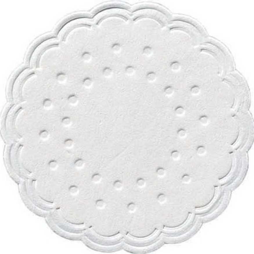 Tassendeckchen, Zelltuch-Untersetzer Ø 7,5 cm, 8-lagig, weiß | 250 Stück 