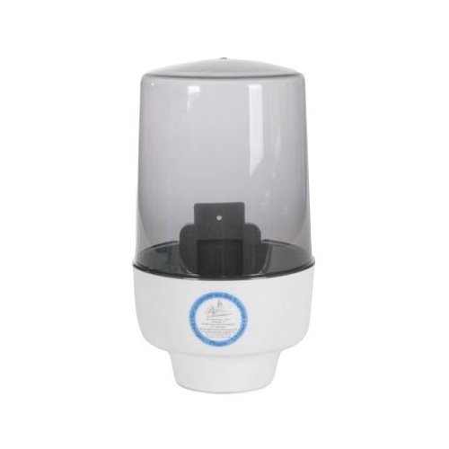 Rollenhandtuchspender Innenabrollung mini, Kunststoff weiß/transparent, Rollengröße max.: Ø 14,5 cm H:23 cm 
