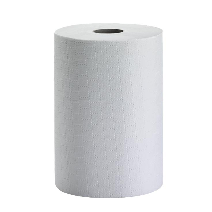 Papierhandtücher Rollenhadtücher Außenabrollung 2-lagig, Zellstoff weiß, 80 m, "Ewadry Premium" | 10 Rollen 