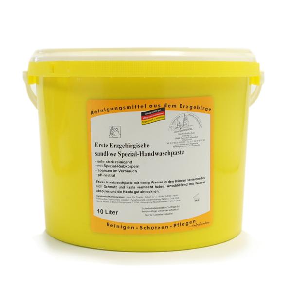 Erste Erzgebirgische Handwaschpaste Spezial sandlos | 10 Liter 

