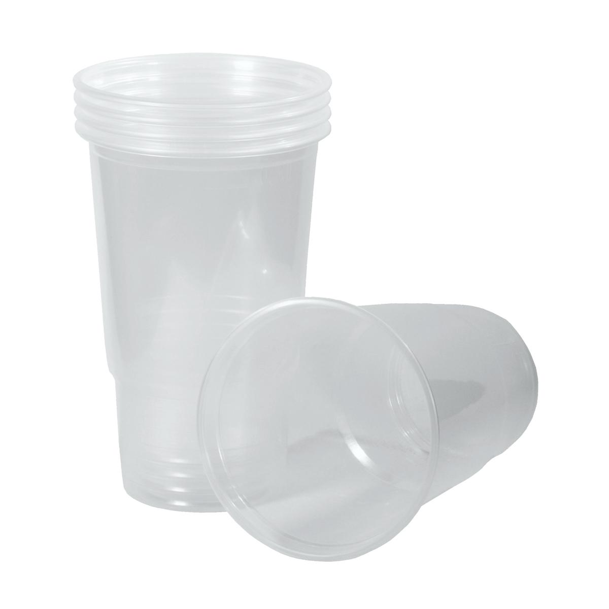 *Trinkbecher PP 500 ml, transparent | 50 Stück/Rolle 