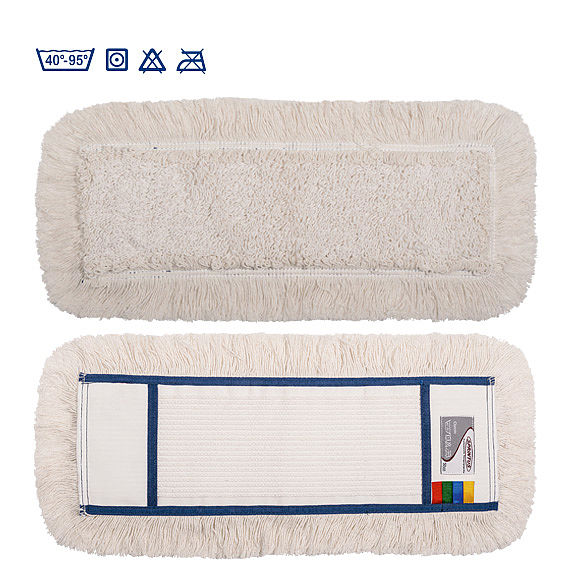 Classicmopp, Baumwoll-Polyestermopp, innen Schlinge, außen Fransen, mit 4-Farbsystem | 40 cm
