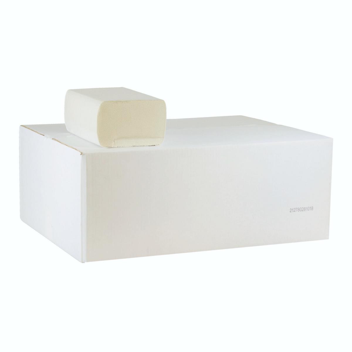 Papierhandtücher 2-lagig, 21,5 cm x 27,0 cm, Interfold, CEL-75 weiß | 3.060 Blatt/Karton 