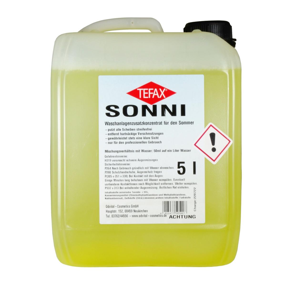 Scheibenwaschkonzentrat "Sonni" für den Sommer | 5 Liter 