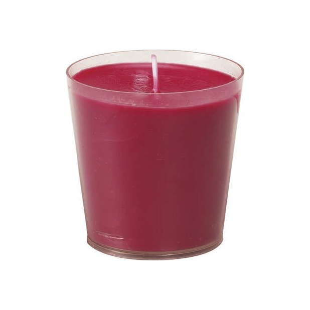 Kerze "Switch & Shine" Nachfüller für Kerzenhalter, 65 x 65 mm, 30 h Brenndauer | 12 Stück Rot