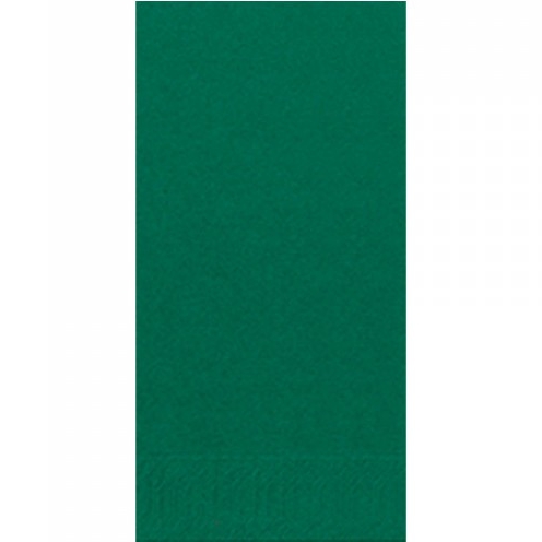DUNI Zelltuch-Servietten 33 x 33 cm, 3-lagig, 1/8 Falz, 250 Stück/Pack | Uni jägergrün/dark green