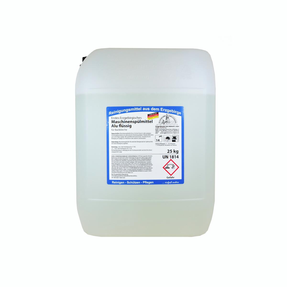 Erstes Erzgebirgisches Maschinenspülmittel Alu flüssig | 25 kg 
