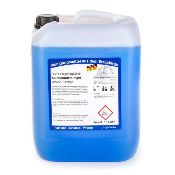 Erster Erzgebirgischer Alkohol-Duftreiniger Limone/Orange | 10 Liter 
