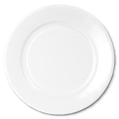*Pappteller rund 28 cm, Grillteller beschichtet | 50 Stück 