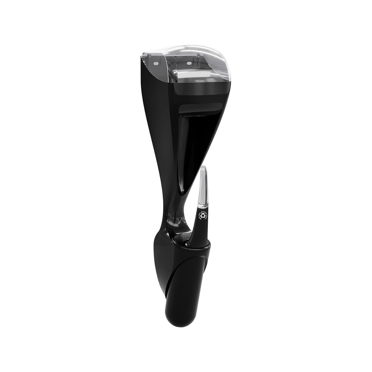 WC-Garnitur inklusive Toilettenpapier-Halter "Serie Skin Carbon" | schwarz 
