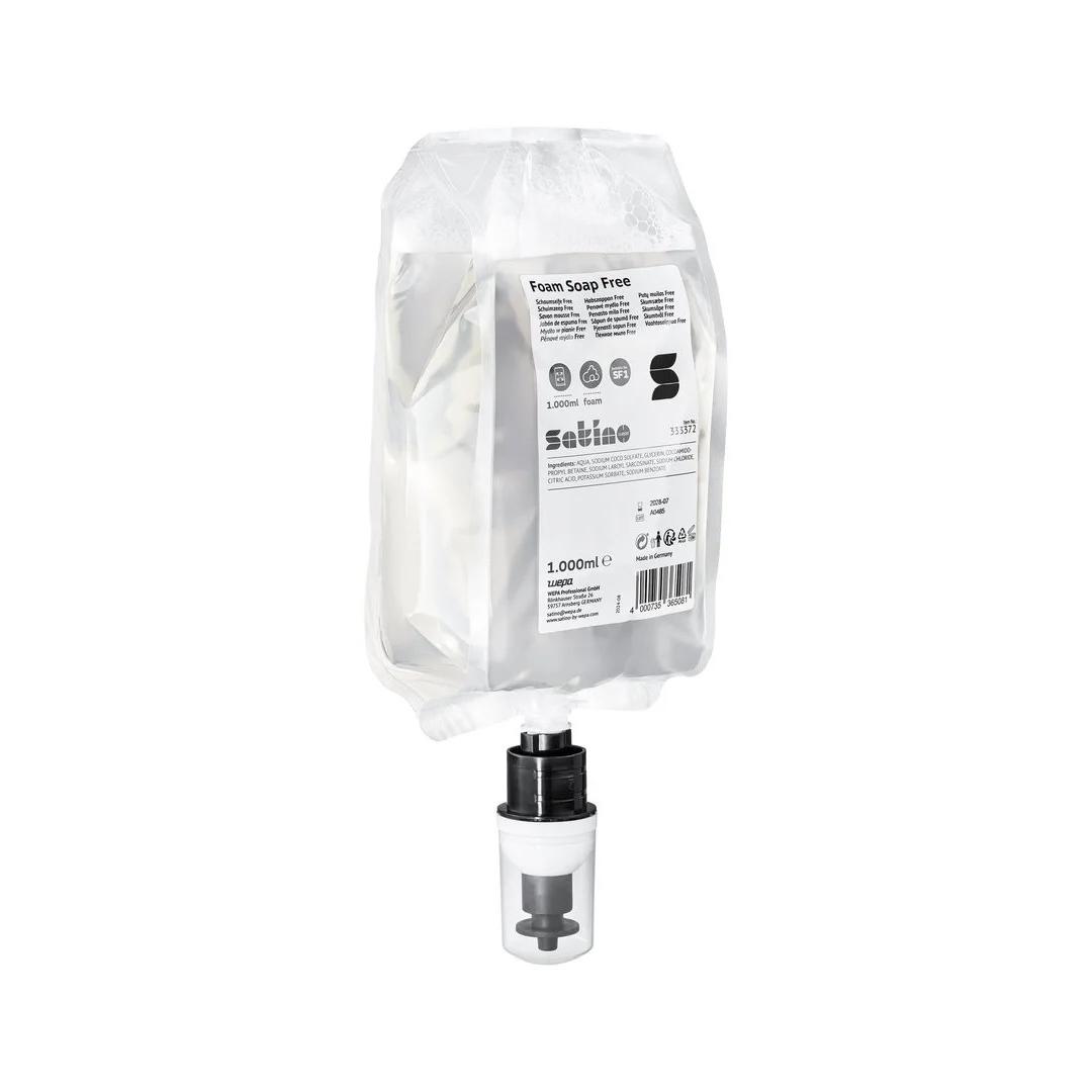 Seifen-Schaum-Patrone "Satino-Spring Fresh", Einwegkartusche mit Pumpe | 1000 ml 