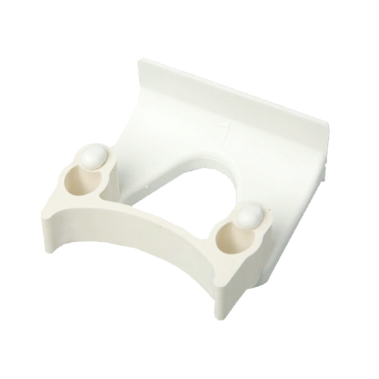 Geräte-Halter, klein Ø 22 - 32 mm | weiß 
