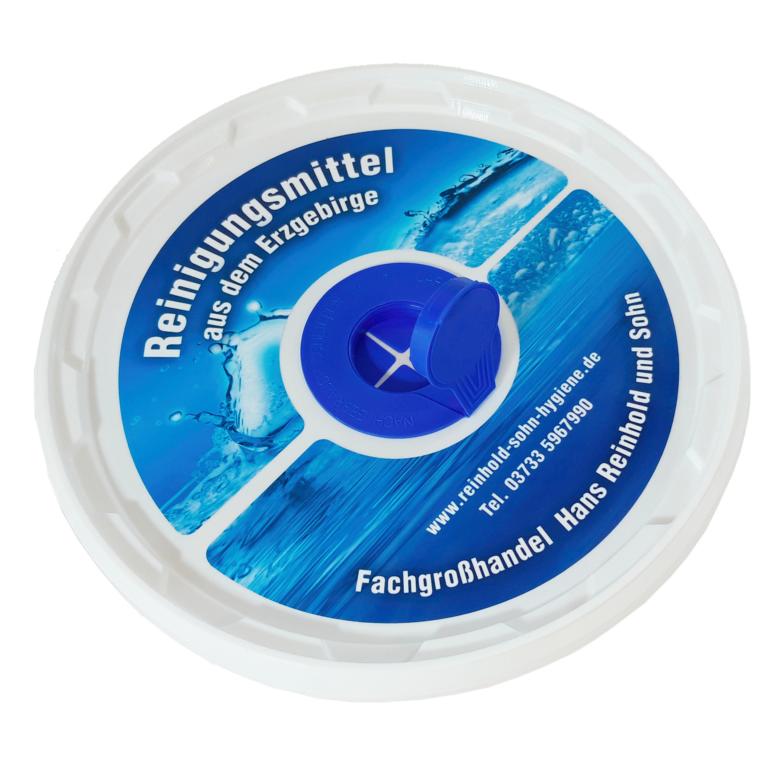 Deckel/Zupfdeckel für Desinfektionseimer | weiß/blau
