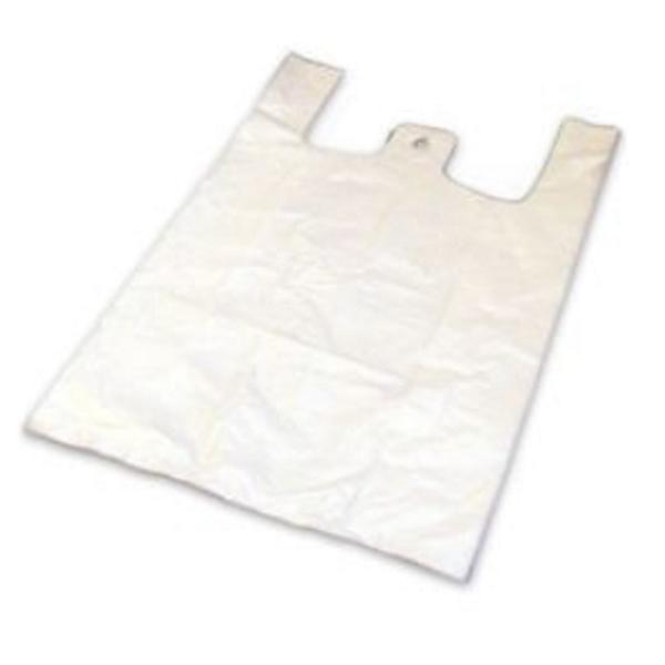 *Tragetasche/Hemdchentragetaschen geblockt, HDPE, 250 x 120 x 450 mm, weiß | 2000 Stück 