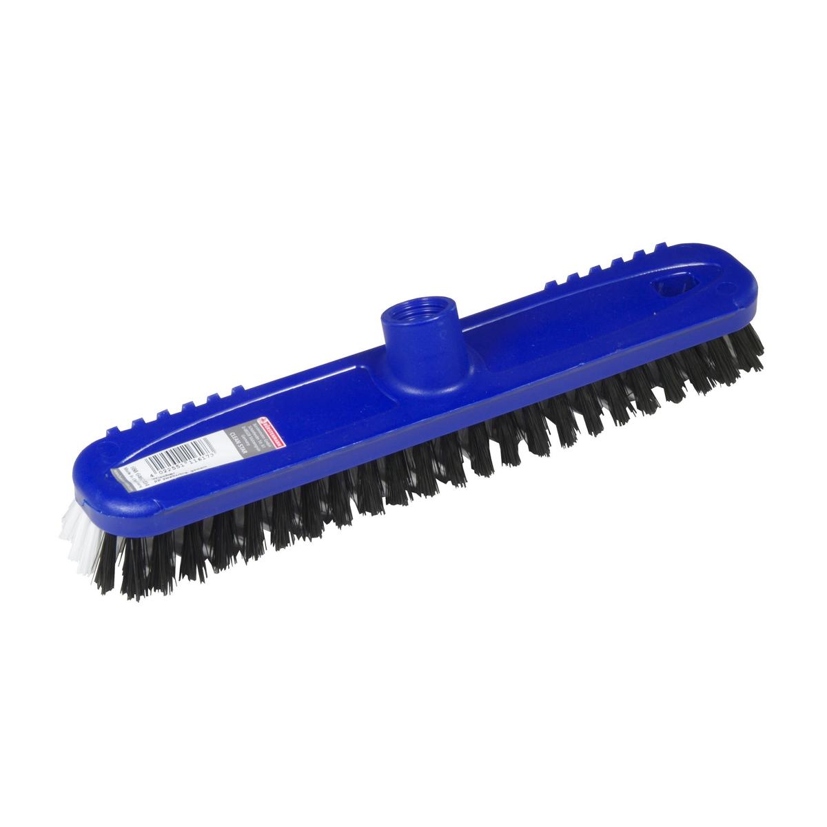 Aufnehmerschrubber, Kunststoff mit Gewinde und Schabekante, 27,5 cm | blau 
