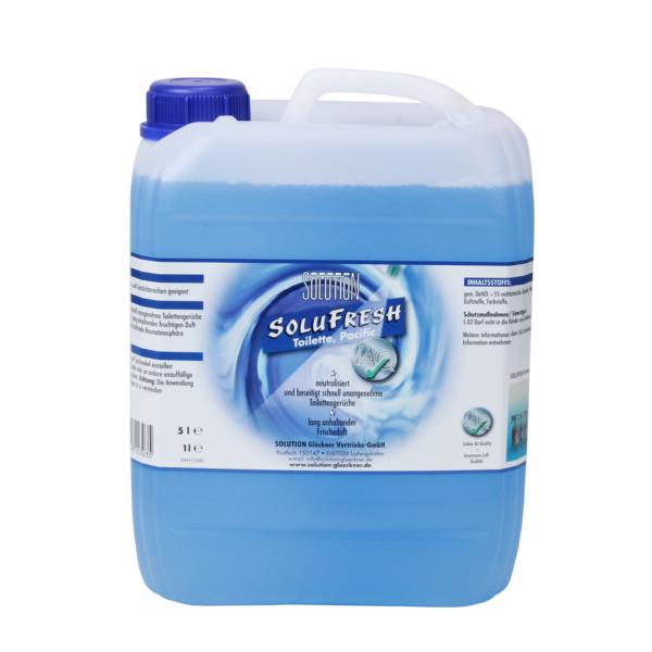 SOLUFRESH Toilette, Raumspray, Pacific blau, Caribic rot, Sunrise gelb | 5 Liter