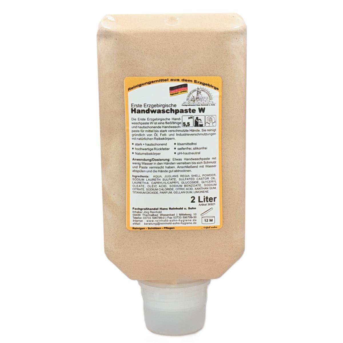 Erste Erzgebirgische Handwaschpaste W |  2-Liter-Softflasche 
