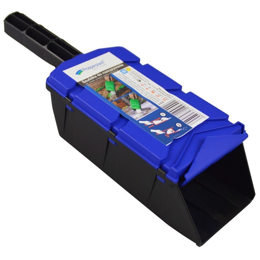 Streuschaufel/Dosierschaufel mit integrierter Klappe, Kunststoff 
