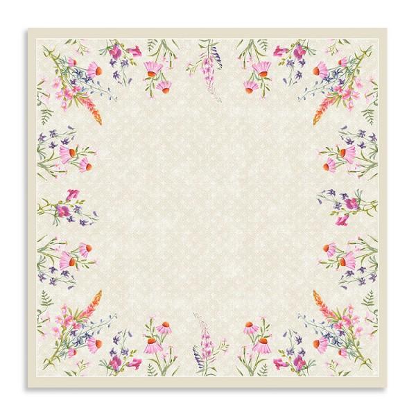 Dunicel-Mitteldecke 84 x 84 cm, nicht unterverpackt | mit Motiv Floret  
