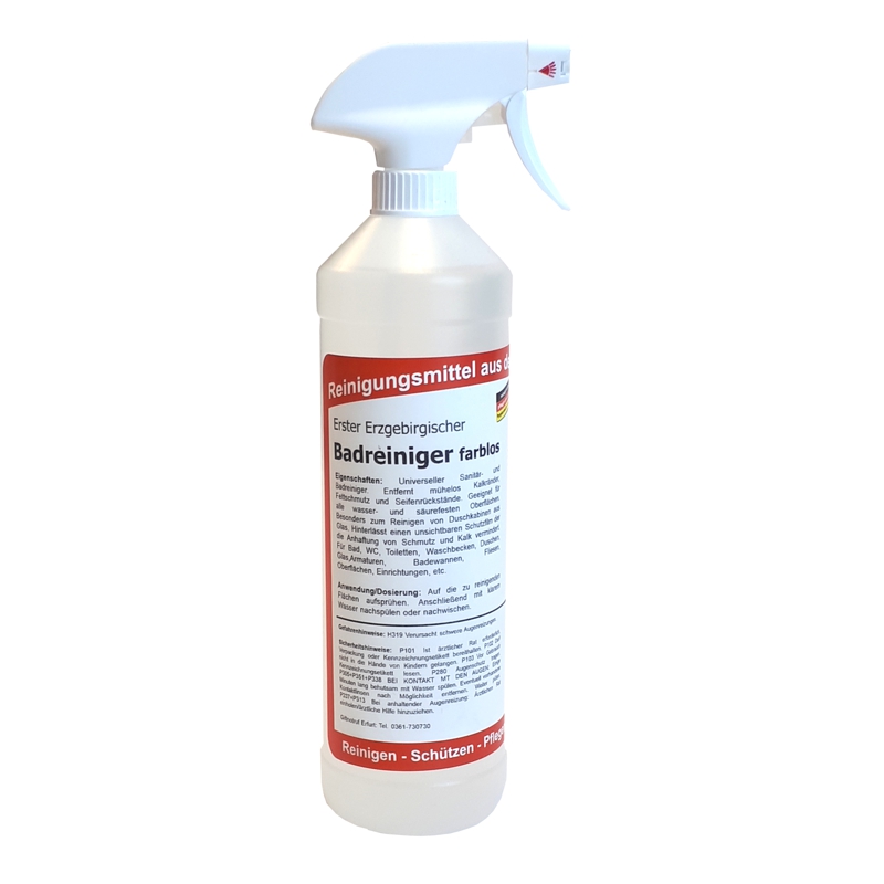Erster Erzgebirgischer Badreiniger farblos |  750 ml 

