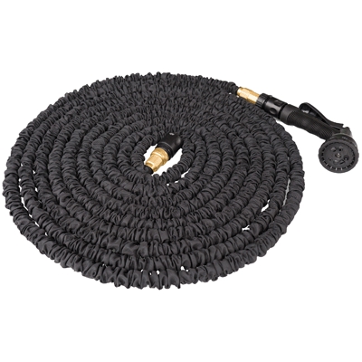FLEXI PRO BLACK, der flexible und wachsende Wasserschlauch mit Sprühpistole | 22 m