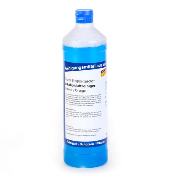 Erster Erzgebirgischer Alkohol-Duftreiniger Limone/Orange | 1 Liter Rundflasche 