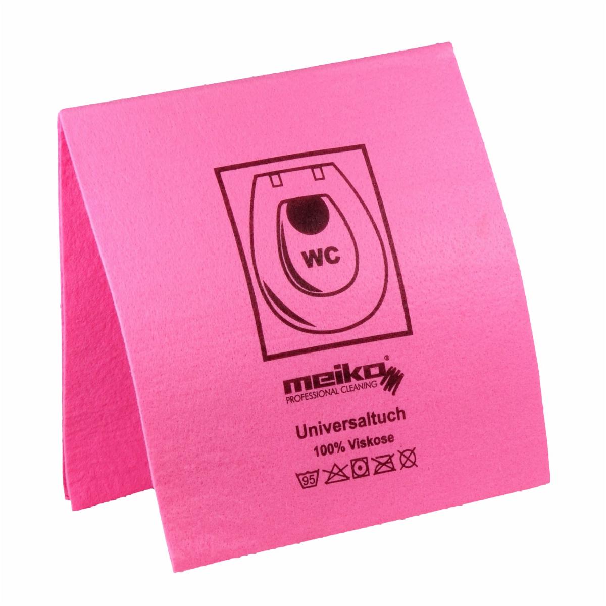 Feuchtwischtuch mit Piktogrammen 35 x 40 cm, 10 Stück/Pack | rosa 
