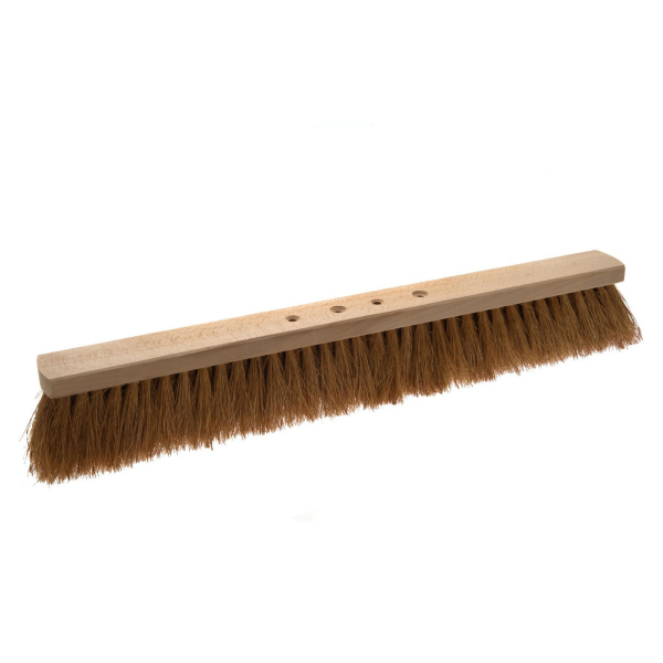 Kokossaalbesen 60 cm, Körper: Holz unlackiert, Borsten: Kokos, 4-Loch-System 