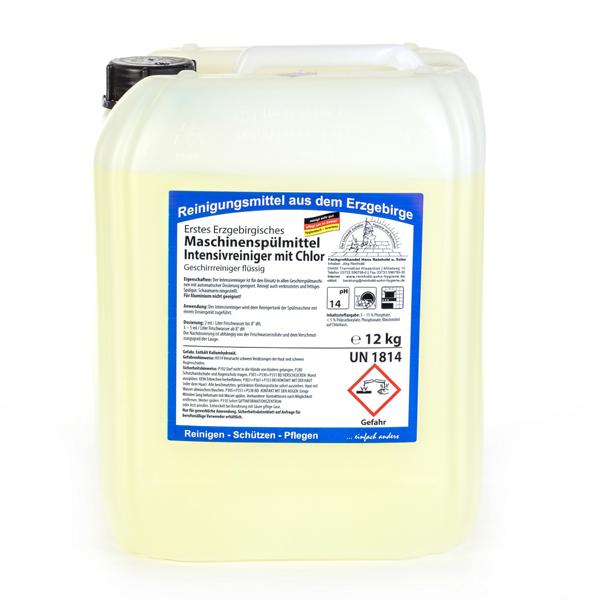 Erstes Erzgebirgisches Maschinenspülmittel Intensivreiniger mit Chlor |  12 kg 
