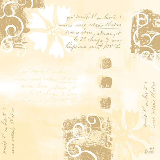 Dunilin Servietten 40 x 40 cm, 50 Stück/Pack | mit Motiv Salento champagne 