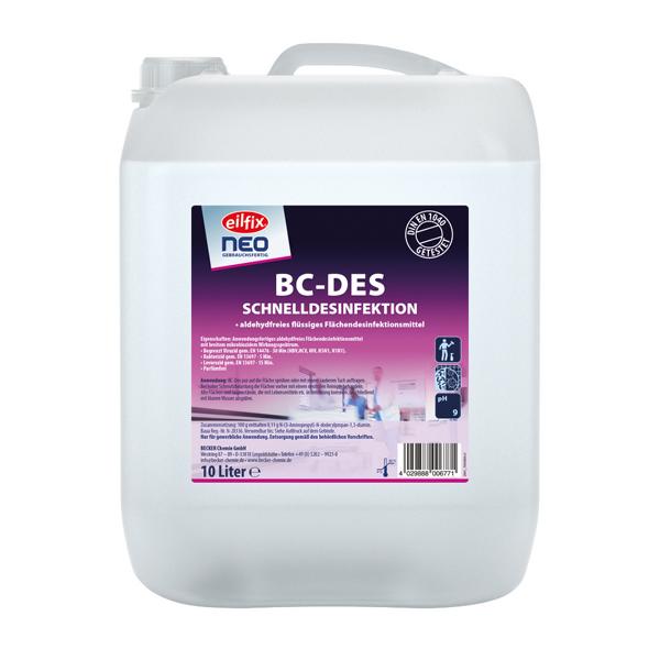 Eilfix ® NEO BC-Des Schnelldesinfektion Sprühflasch | 1 Liter 
