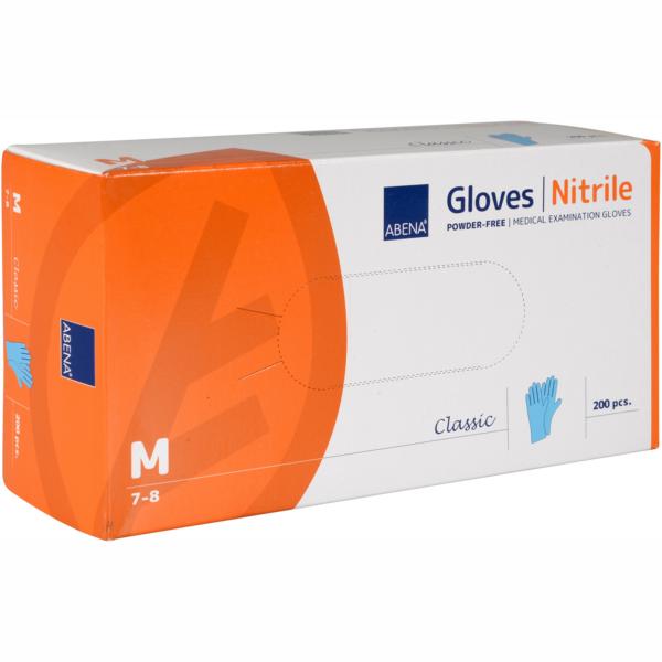 Einweghandschuhe Nitril puderfrei, blau "Classic", 200 Stück/Box | Größe M