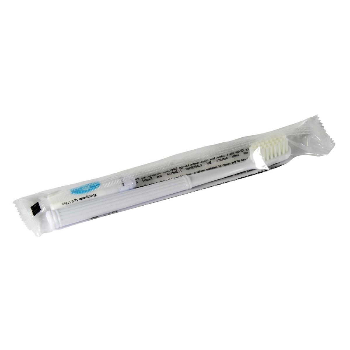 Zahnputzset in Polybeutel | 100 Sets 
