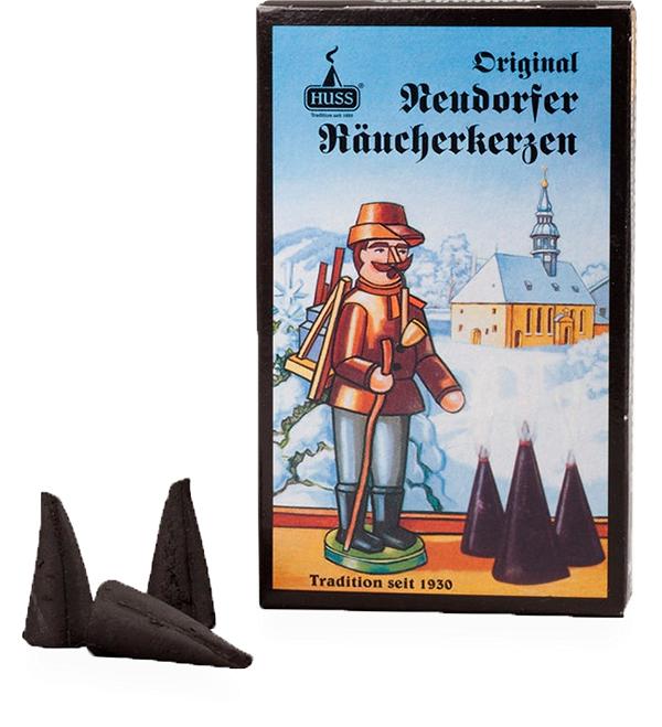 Räucherkerzen Neudorfer Original, schwarz, "Weihrauch" | 24 Räucherkerzchen