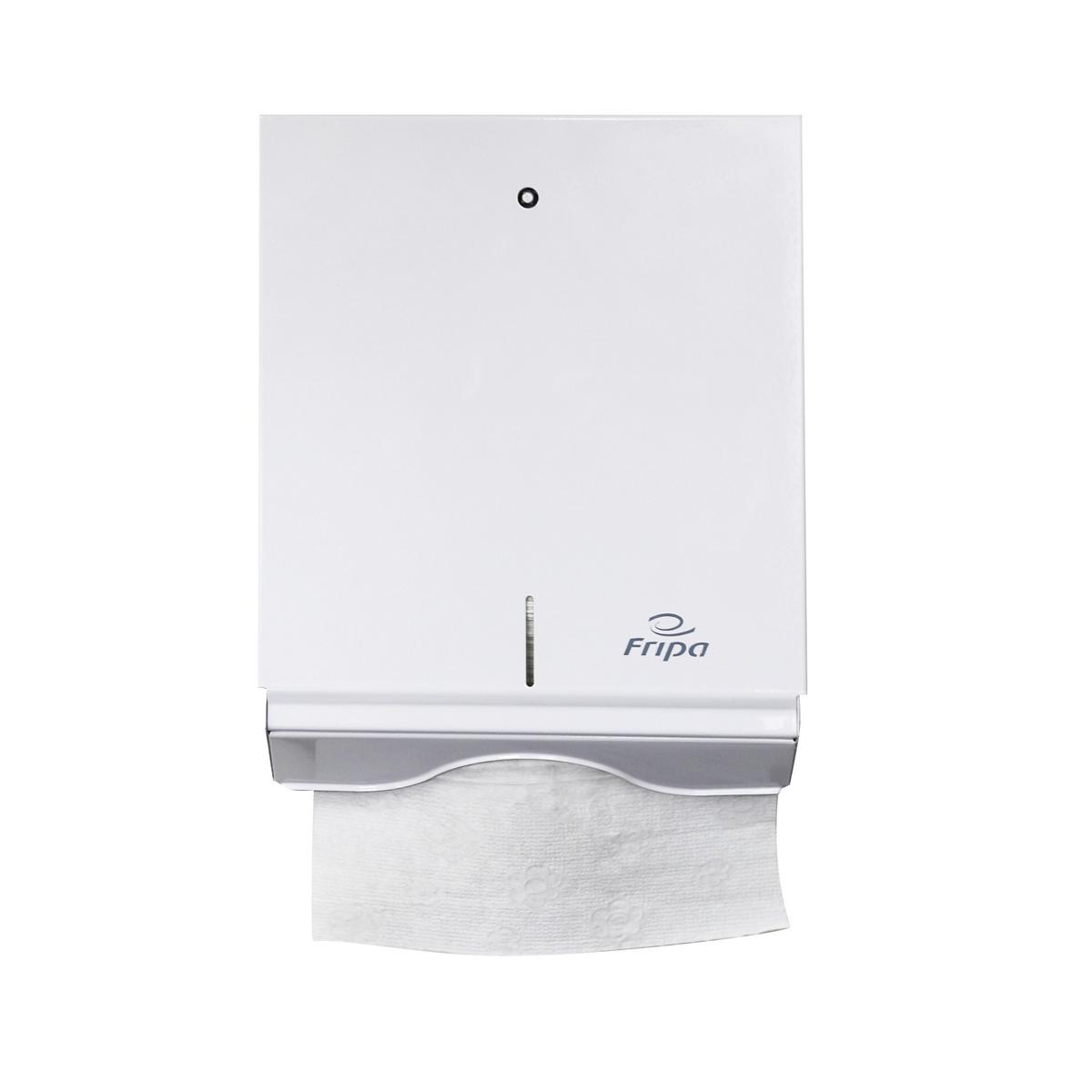 Handtuchspender Fripa, metall, 500 Blatt | weiß 