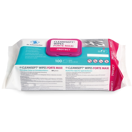 Cleanisept Wipes forte Maxi | 100 Tücher/Pack 

