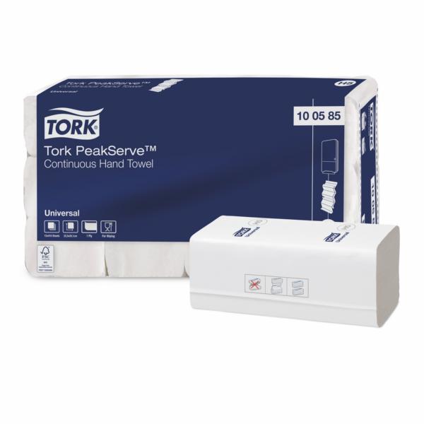 Papierhandtücher 1-lagig, "Tork PeakServe® Endlos-Handtücher" | 4920 Blatt/Karton