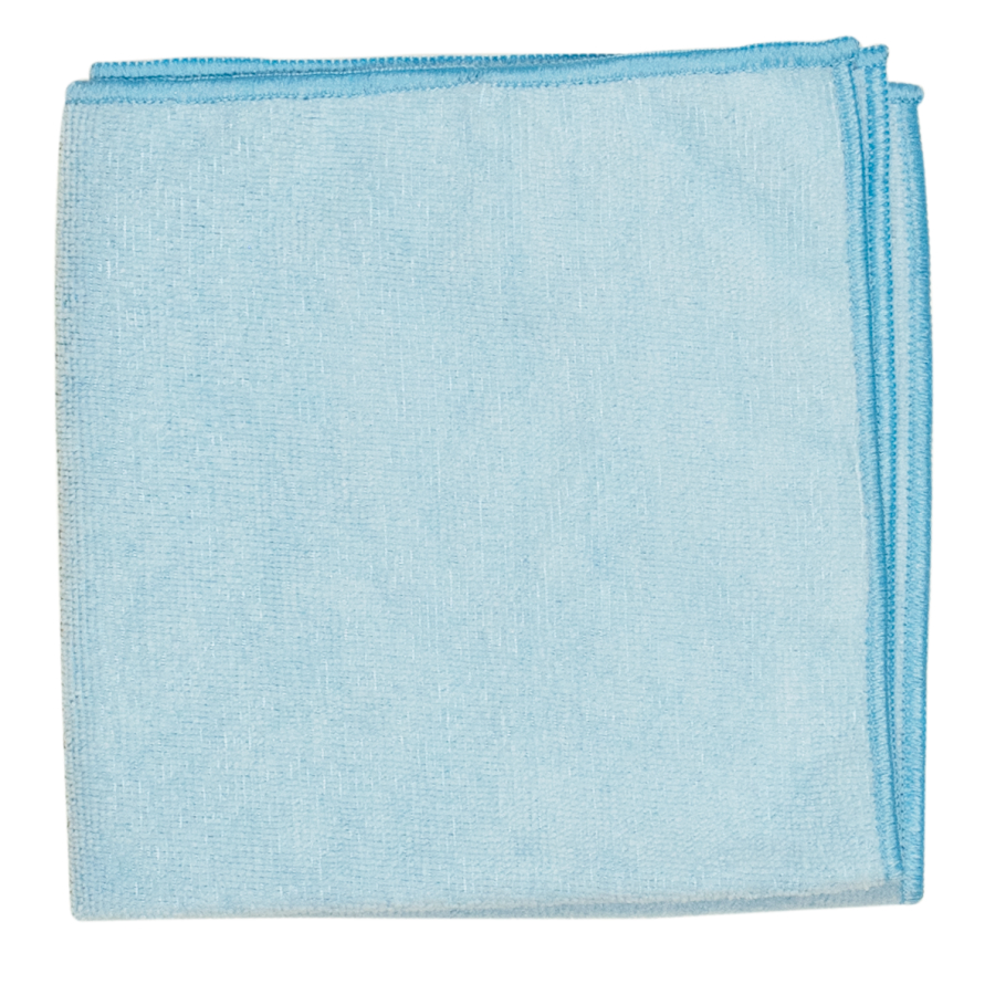 Mikrofasertuch "Rainbow Pro", 40 x 40 cm, 340 g/m², blau | 5 Tücher 