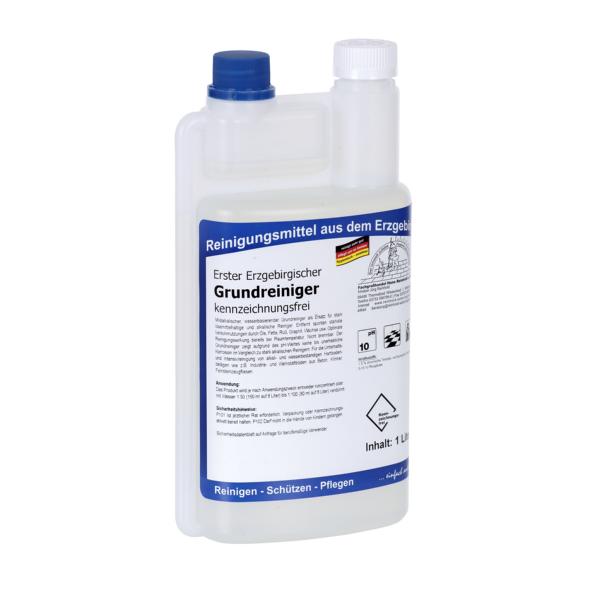 Erster Erzgebirgischer Grundreiniger kennzeichnungsfrei | 1 Liter Dosierflasche 
