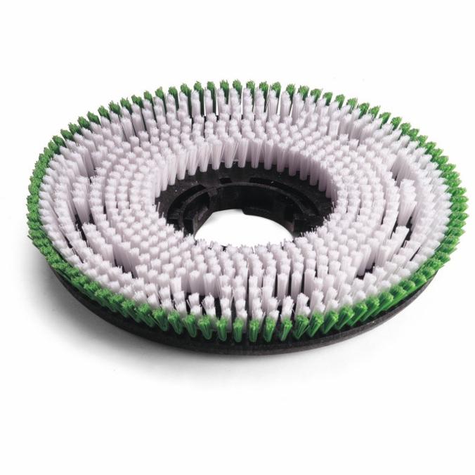 Mietgebühr für PPN-Schrubbürste/Scheuerbürste grün/weiß, 0,6 mm | Ø 450 mm (Mietgerät 98884) 