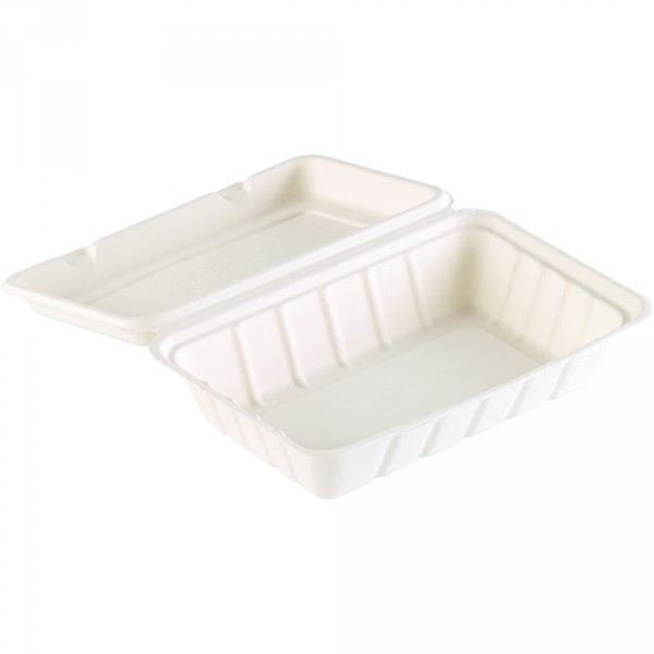 *Menübox Bagasse ungeteilt, 239 x 156 x 63 mm | 60 Stück
